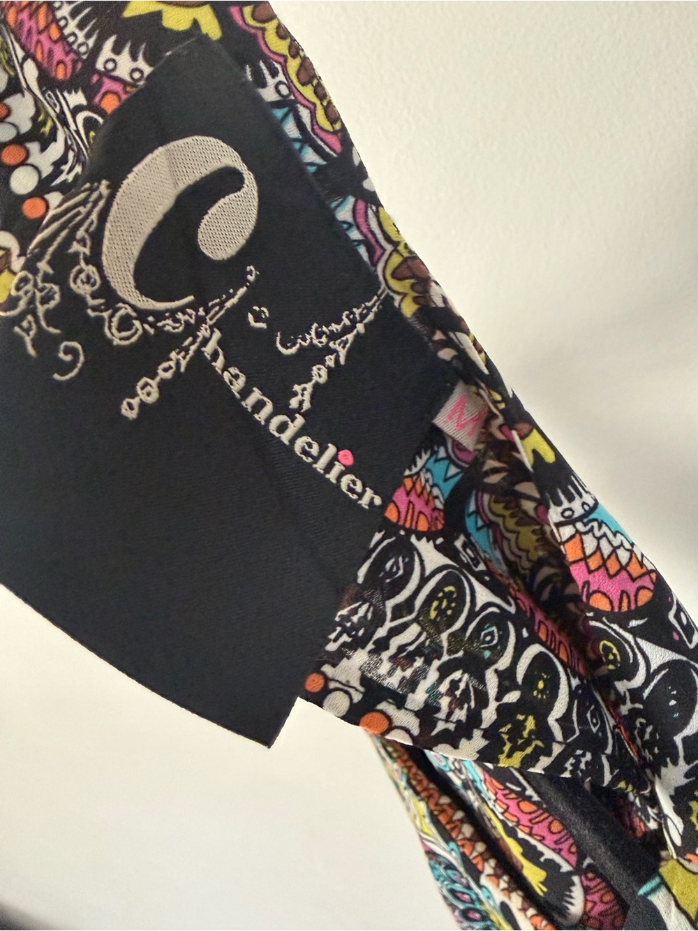 Multicolor Patterned Flowy Tank Top - Picture 3 of 3